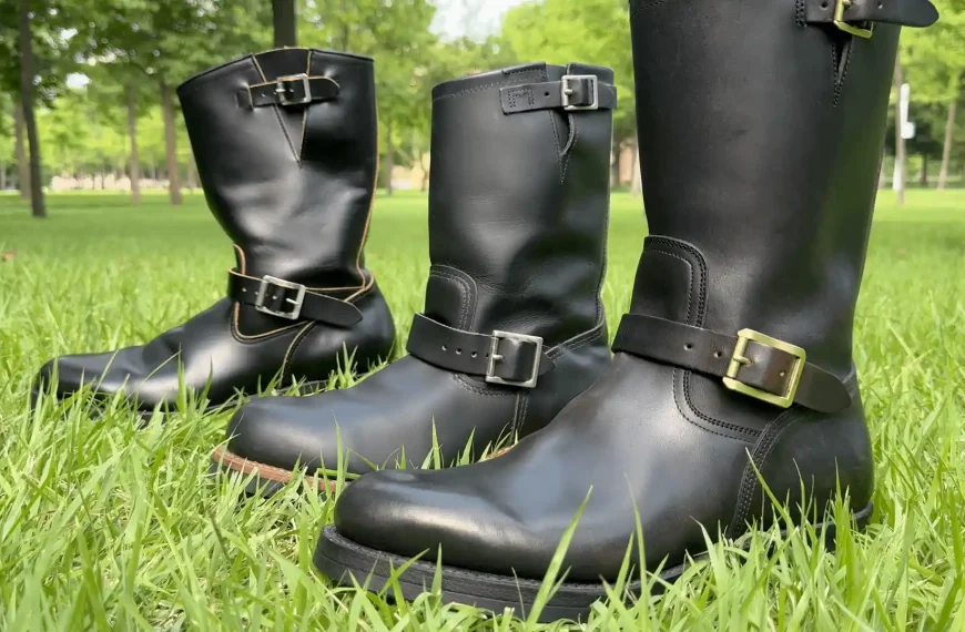 Three black engineer boots featured in the Complete Engineer Boots Guide
